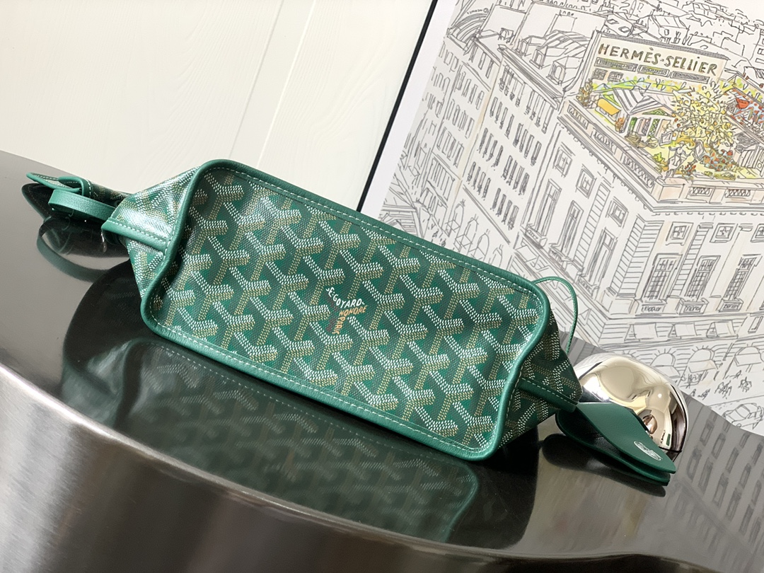 Anjou Mini Reversible Tote Bag In Green